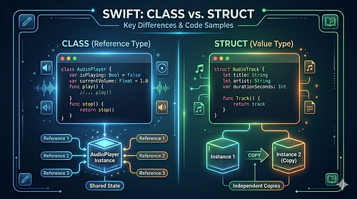 What is the difference between a Struct and a Class?