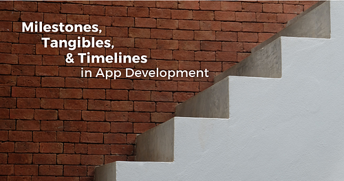 Development Milestones, Tangibles and Timelines 